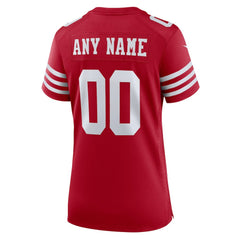 San Francisco 49ers Women's Game Custom Jersey - Scarlet - Nike
