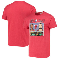 DeMar DeRozan/Zach LaVine Chicago Bulls Homage NBA Jam Tri-Blend T-Shirt Heathered Red