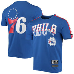 Philadelphia 76ers Pro Standard Men's Mesh Capsule Taping T-Shirt Royal/Red