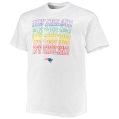 New England Patriots Big & Tall City Pride T-Shirt - White - Fanatics