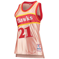 Mitchell & Ness Dominique Wilkins Atlanta Hawks Women's 75th Anniversary Rose Gold 1986 Swingman Jersey Pink