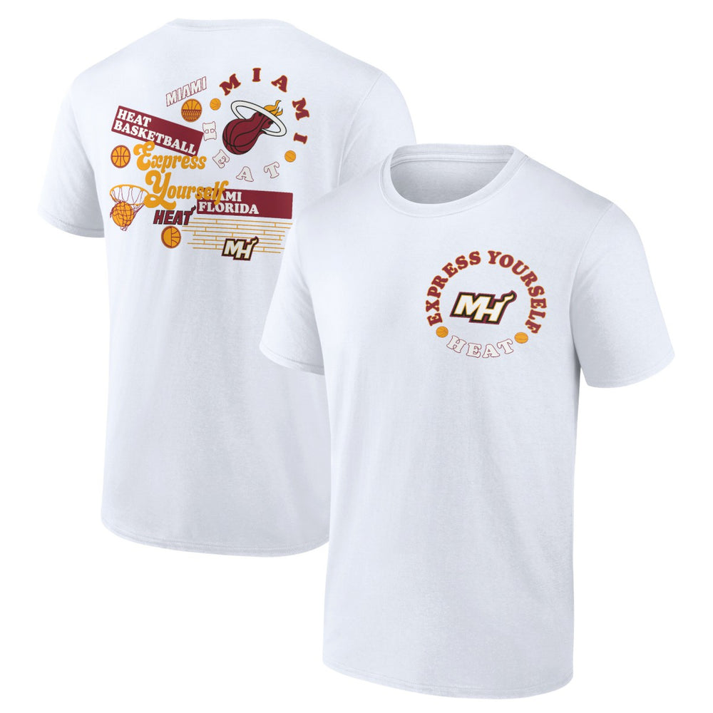 Fanatics Miami Heat Street Collective T-Shirt White