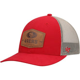 San Francisco 49ers '47 Rawhide Trucker Adjustable Hat - Scarlet/Natural - 47 brand
