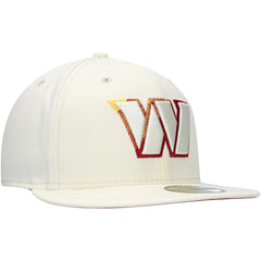 Washington Commanders New Era Chrome Color Dim 59FIFTY Fitted Hat - Cream - NFL