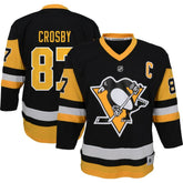 Sidney Crosby Pittsburgh Penguins Youth Captain Patch Home Replica Player Jersey - Black | NHL sale