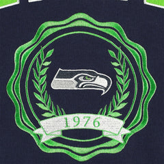 Seattle Seahawks Tommy Hilfiger Women's Becca Drop Shoulder Pullover Hoodie - College Navy - NFL