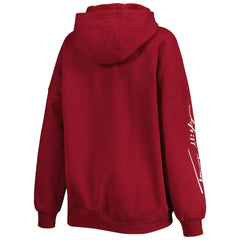 Washington Commanders Tommy Hilfiger Women's Becca Drop Shoulder Pullover Hoodie - Burgundy - NFL