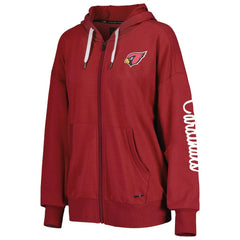 Arizona Cardinals MSX by Michael Strahan Women's Emerson Lightweight Full-Zip Hoodie - Cardinal - NFL