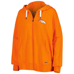 Denver Broncos MSX by Michael Strahan Women's Emerson Lightweight Full-Zip Hoodie - Orange - NFL