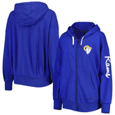 Los Angeles Rams MSX by Michael Strahan Women's Emerson Lightweight Full-Zip Hoodie - Royal - NFL