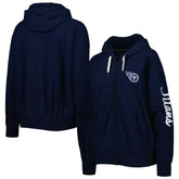 Tennessee Titans MSX by Michael Strahan Women's Emerson Lightweight Full-Zip Hoodie - Navy - NFL