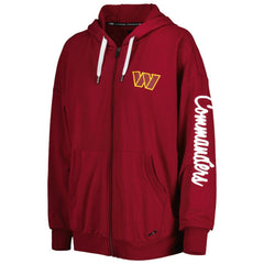 Washington Commanders MSX by Michael Strahan Women's Emerson Lightweight Full-Zip Hoodie - Burgundy - NFL