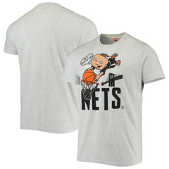 Brooklyn Nets Homage NBA x Rugrats Tri-Blend T-Shirt Ash