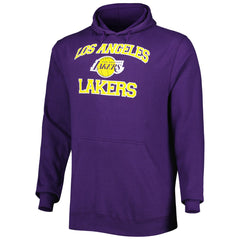 Los Angeles Lakers Big & Tall Heart & Soul Pullover Hoodie Purple