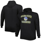 Golden State Warriors Big & Tall Heart & Soul Pullover Hoodie Black