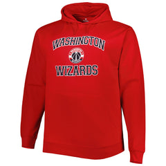 Washington Wizards Big & Tall Heart & Soul Pullover Hoodie Red
