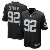 Richard Seymour Las Vegas Raiders Retired Player Game Jersey - Black - Nike