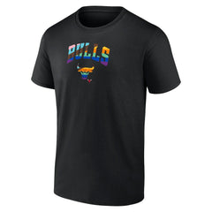 Chicago Bulls Logo Pride T-Shirt Black