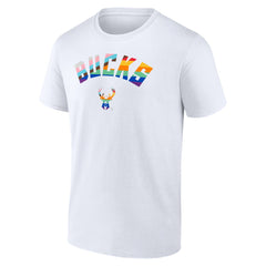 Milwaukee Bucks Pride T-Shirt White