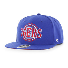 47 brand Philadelphia 76ers '47 High Post Captain Snapback Hat Royal
