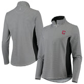 Cleveland Guardians Tommy Bahama Women's Aubrey Stripe Block IslandZone Half-Zip Jacket Discount