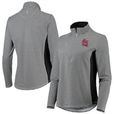 St. Louis Cardinals Tommy Bahama Women's Aubrey Stripe Block IslandZone Half-Zip Jacket Sale