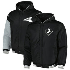 Chicago White Sox JH Design Reversible Fleece Full-Snap Hoodie Jacket Online