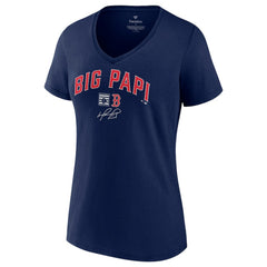 David Ortiz Boston Red Sox Fanatics Women's Big Papi Graphic V-Neck T-Shirt Online