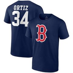 David Ortiz Boston Red Sox Fanatics Logo Graphic T-Shirt Discount