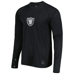Las Vegas Raiders MSX by Michael Strahan Interval Long Sleeve Raglan T-Shirt - Black - NFL