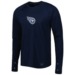 Tennessee Titans MSX by Michael Strahan Interval Long Sleeve Raglan T-Shirt - Navy - NFL