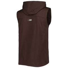 Cleveland Browns MSX by Michael Strahan Relay Sleeveless Pullover Hoodie - Brown - NFL