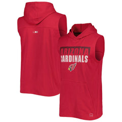Arizona Cardinals MSX by Michael Strahan Relay Sleeveless Pullover Hoodie - Cardinal - NFL