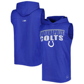 Indianapolis Colts MSX by Michael Strahan Relay Sleeveless Pullover Hoodie - Royal - NFL