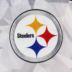 Pittsburgh Steelers Starter Thursday Night Gridiron Raglan Half-Zip Hooded Jacket - White/Black - NFL
