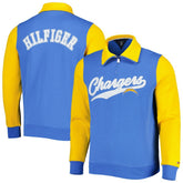 Los Angeles Chargers Tommy Hilfiger Aiden Quarter-Zip Sweatshirt - Powder Blue/Gold - NFL