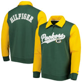 Green Bay Packers Tommy Hilfiger Aiden Quarter-Zip Sweatshirt - Green/Gold - NFL