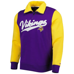 Minnesota Vikings Tommy Hilfiger Aiden Quarter-Zip Sweatshirt - Purple/Gold - NFL