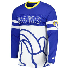 Los Angeles Rams Starter Halftime Long Sleeve T-Shirt - Royal/White - NFL