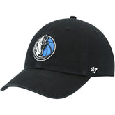 47 brand Dallas Mavericks '47 Core Logo Clean Up Adjustable Hat Black