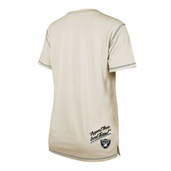 Las Vegas Raiders New Era Women's Split T-Shirt - Cream - NFL
