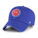 47 brand Detroit Pistons '47 Core Logo Clean Up Adjustable Hat Royal