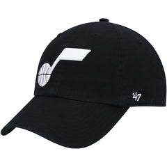 47 brand Utah Jazz '47 Core Logo Clean Up Adjustable Hat Black