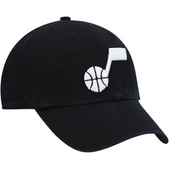47 brand Utah Jazz '47 Core Logo Clean Up Adjustable Hat Black