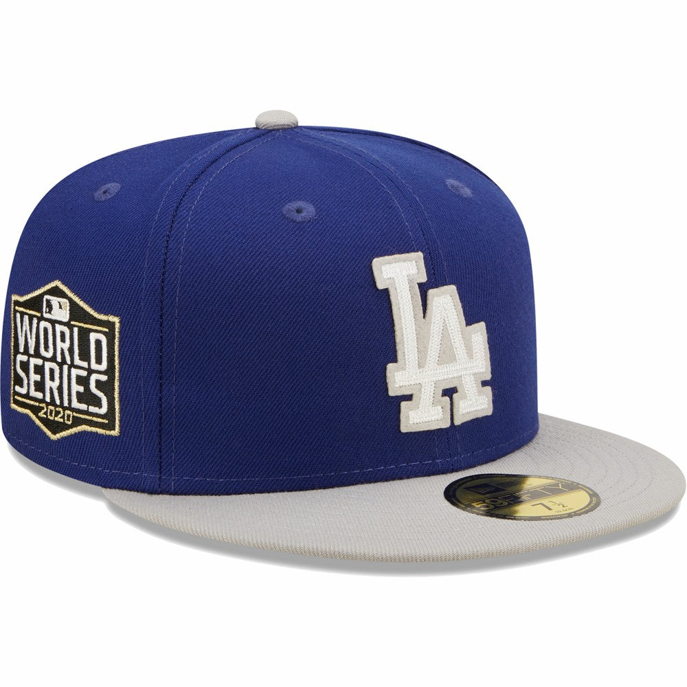 Los Angeles Dodgers New Era 2020 World Series Champions Letterman 59FIFTY Fitted Hat Outlet