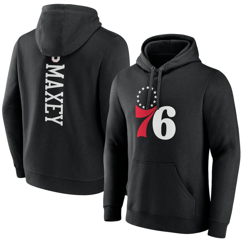 Tyrese Maxey Philadelphia 76ers Playmaker Pullover Hoodie Black