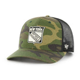 New York Rangers '47 Trucker Snapback Hat - Camo/Black | 47 brand near me
