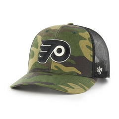 Philadelphia Flyers '47 Trucker Snapback Hat - Camo/Black | 47 brand on sale