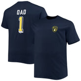 Milwaukee Brewers Big & Tall Father's Day #1 Dad T-Shirt for sale