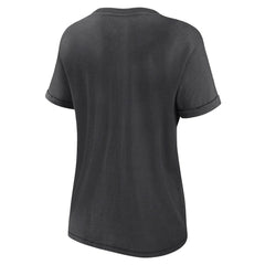 Las Vegas Raiders Women's Hit Snow Washed T-Shirt - Charcoal - Fanatics